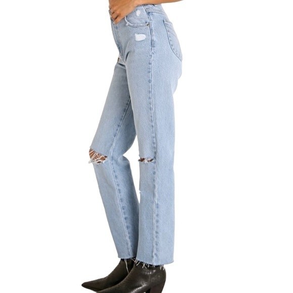ROLLA’S Women’s High Rise Original Straight Leg Jeans In City Worn Size … - Picture 4 of 11